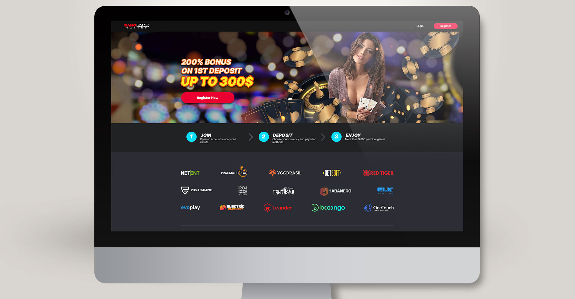 Bang Bang - Landing page