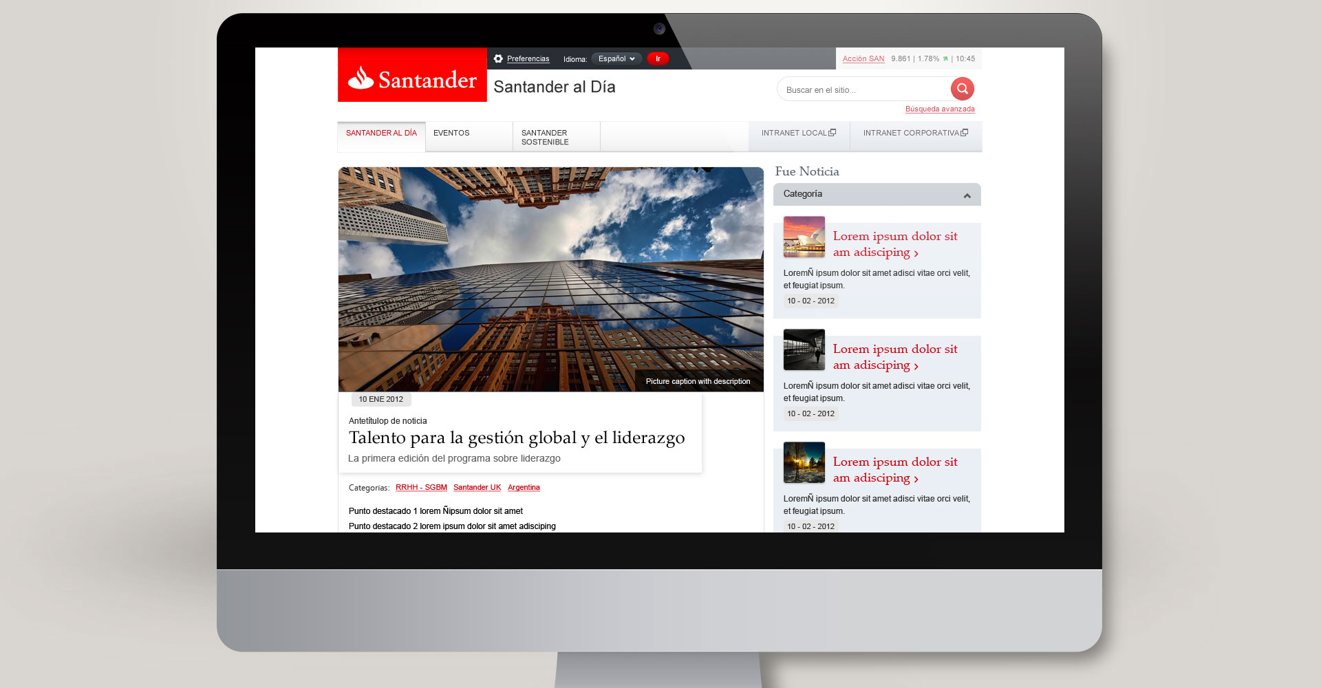 Santander al d�a