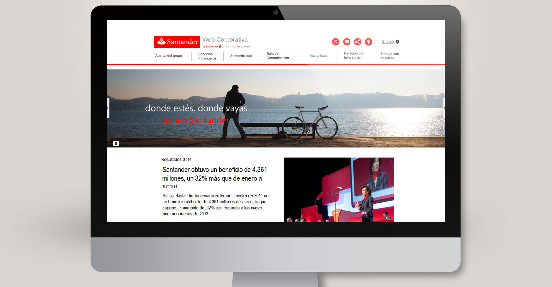 Santander - Site Corporatif