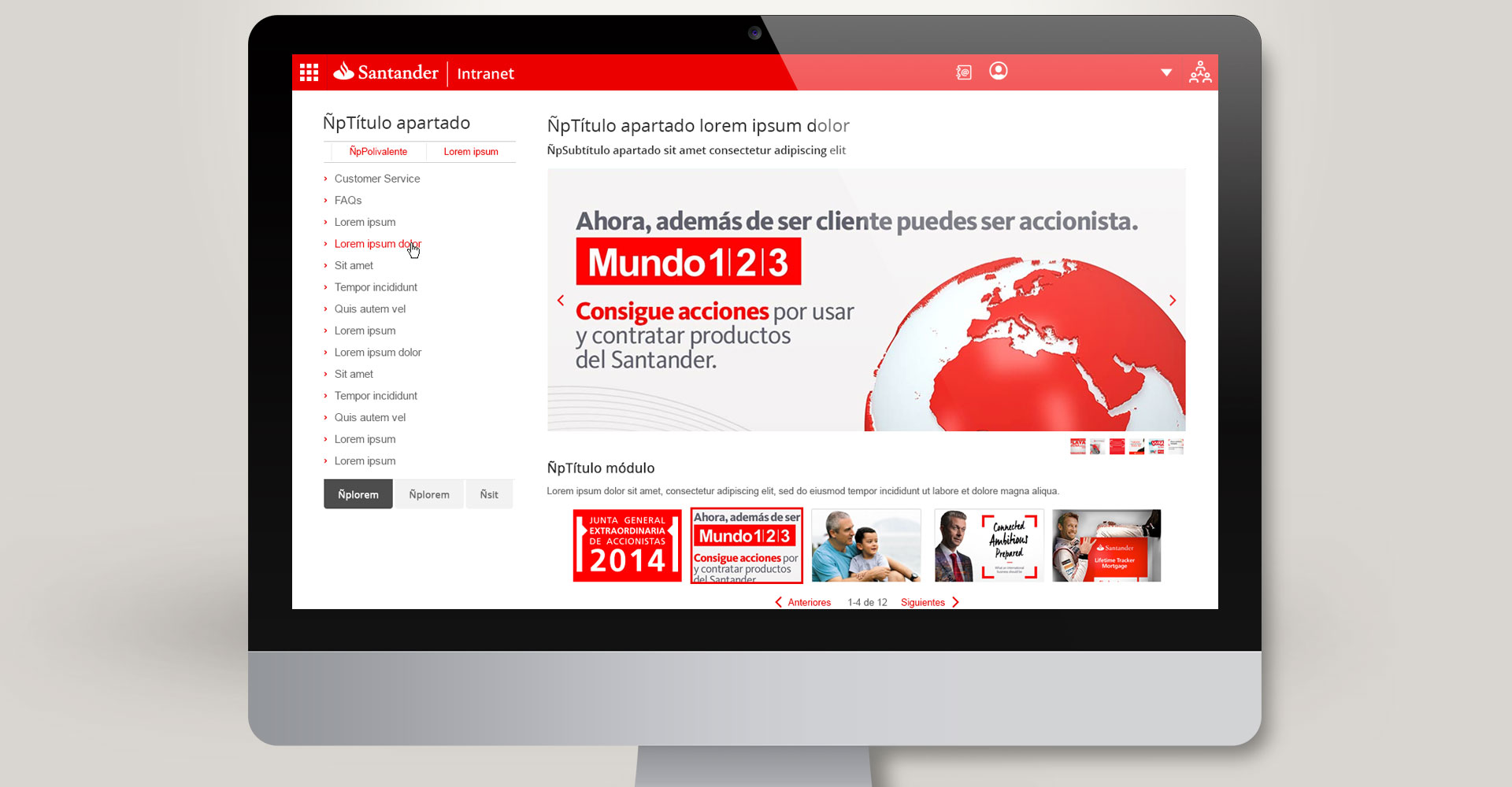 Santander - Intranet